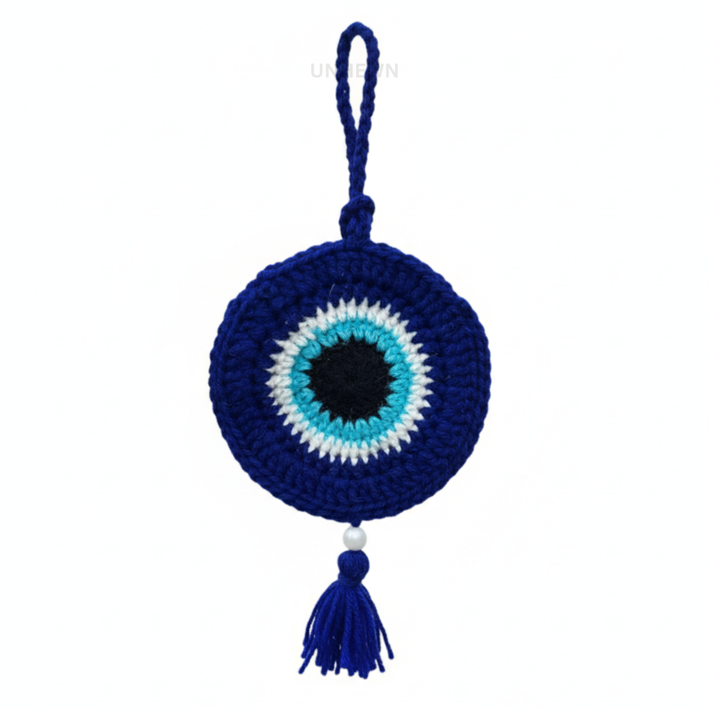 Handmade Crochet Evil Eye Earpods Pouch Charm- Keychain, Bag Charm, Unique Gift Accessories