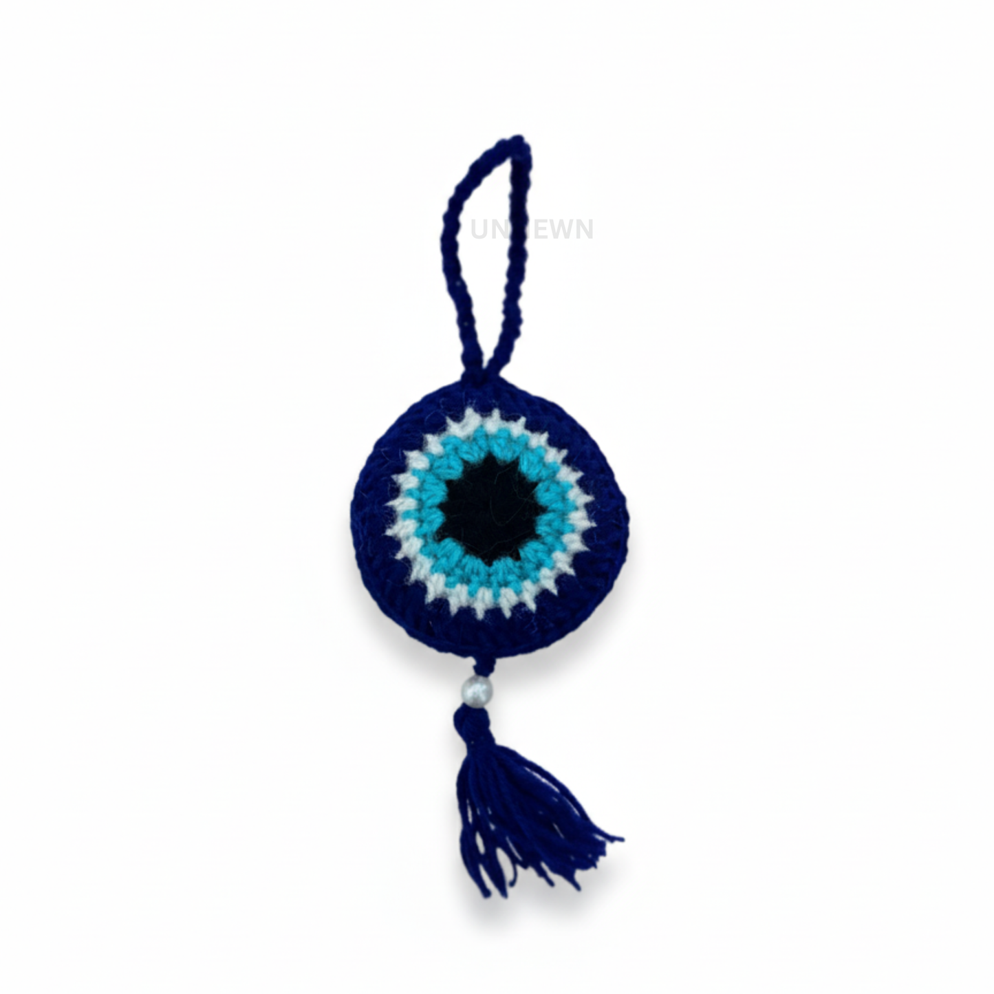 Handmade Crochet Evil Eye Bag Charm- Keychain, Bag Charm, Unique Gift Accessories