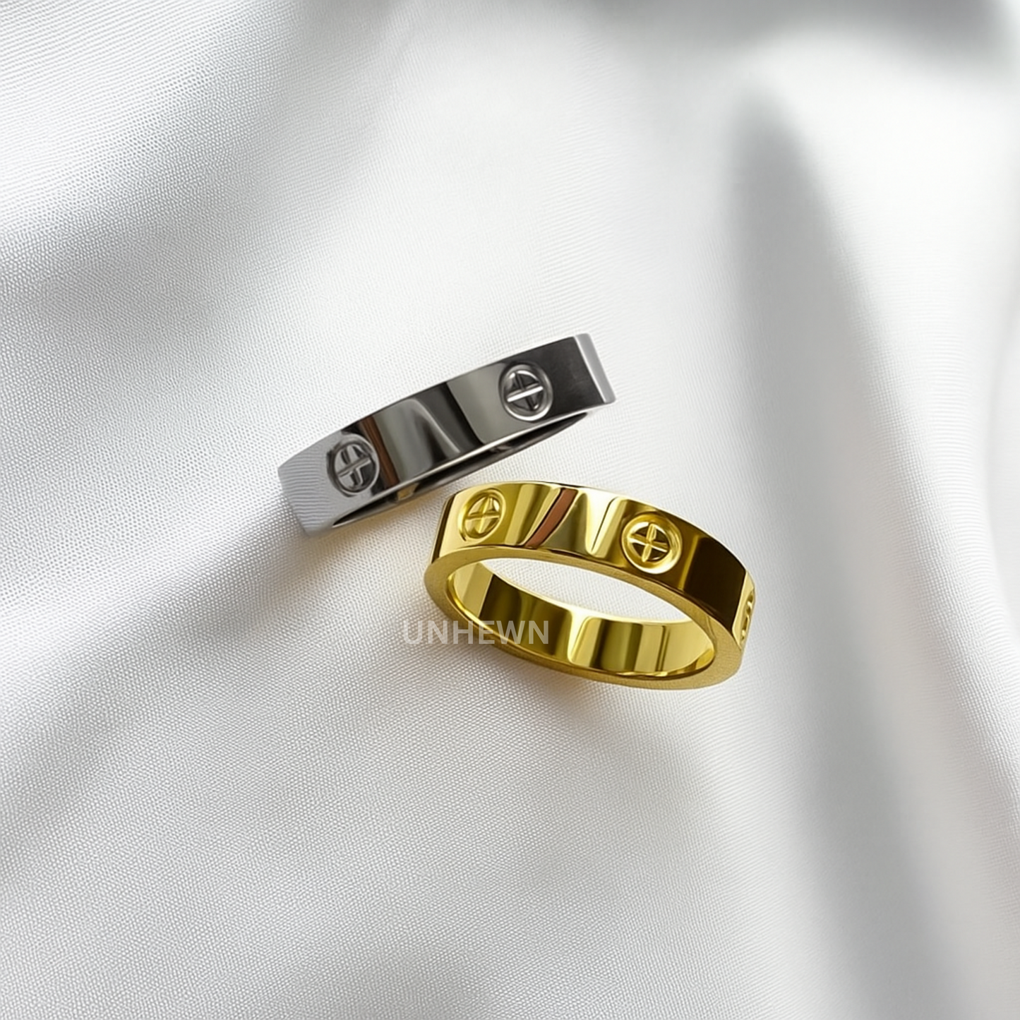 Axis Band Ring – with Crystal Accents