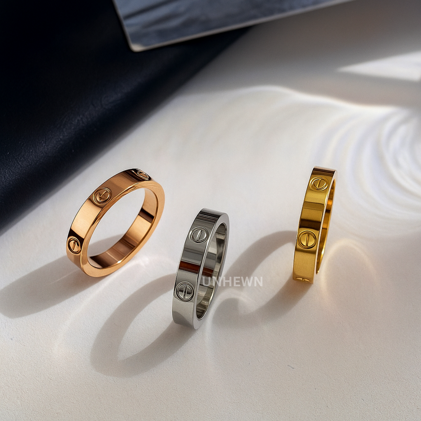 Axis Band Ring – with Crystal Accents