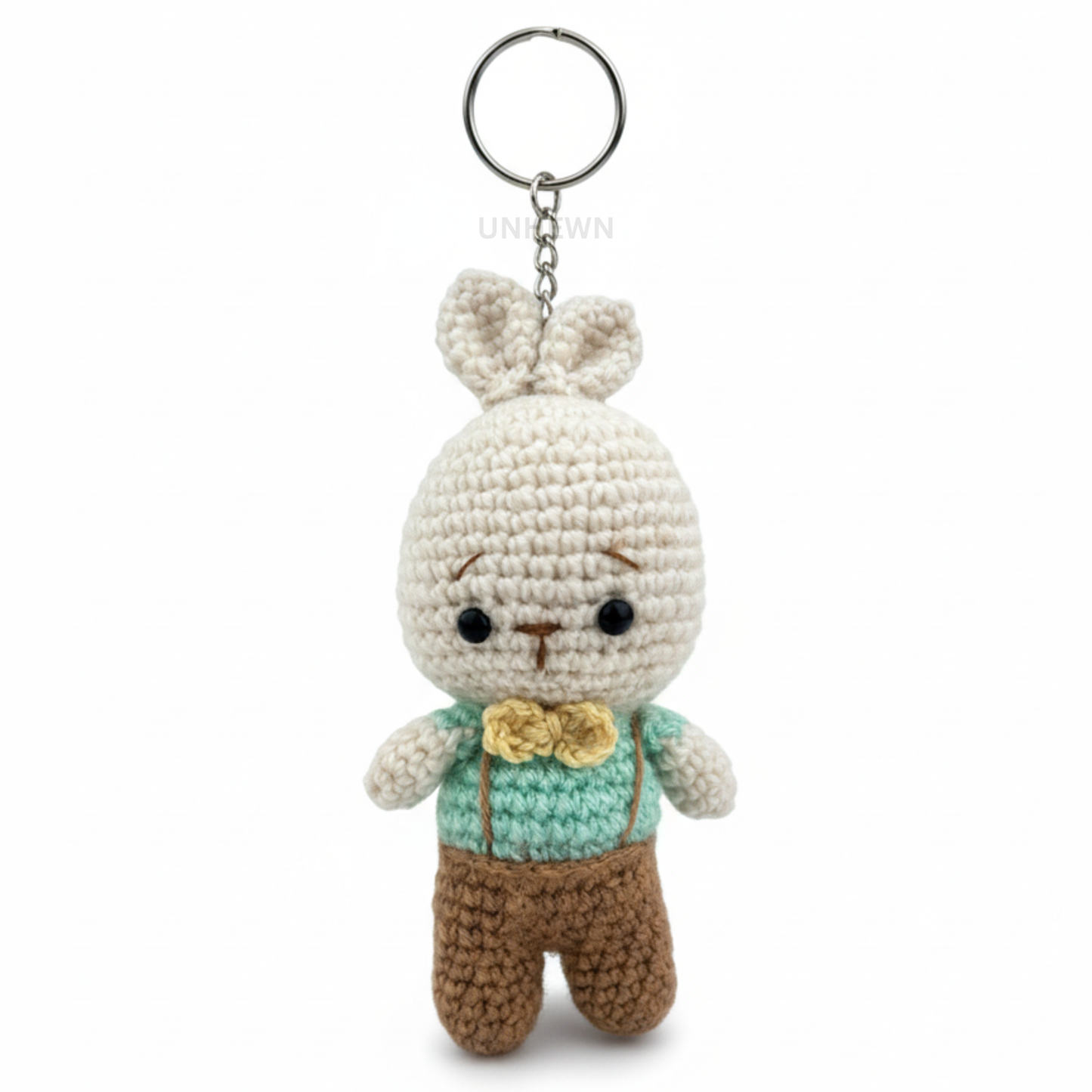 Handmade Crochet Bunny Doll Charm- Keychain, Bag Charm, Unique Gift Accessories