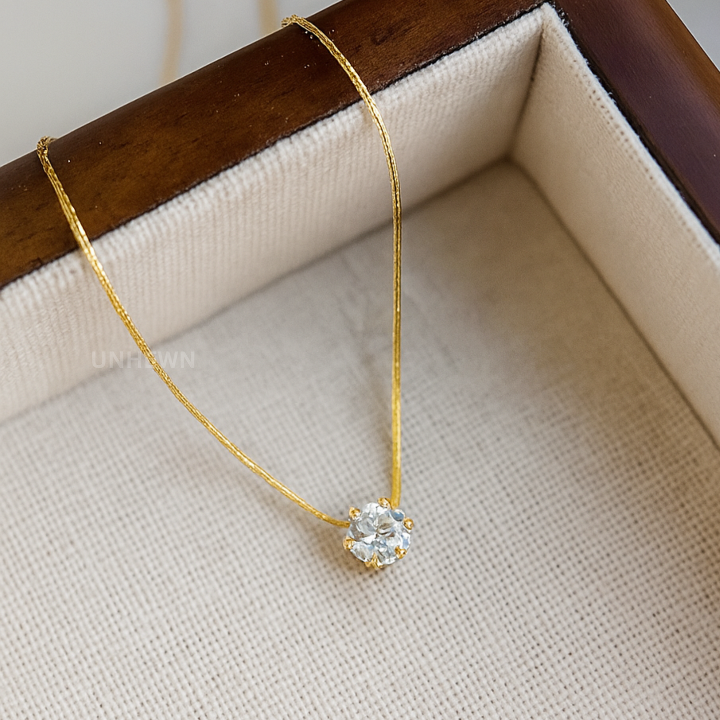 Radiant Solitaire Pendant Necklace
