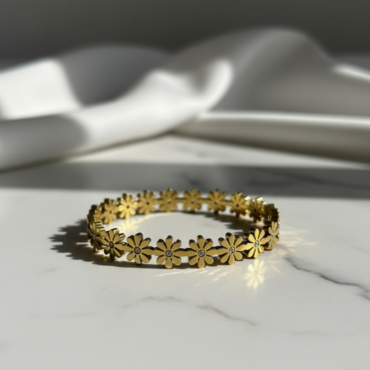 Dazzling Daisy Chain Bangle (Small Size)