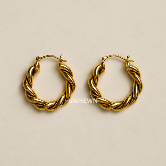 Twist Hoop Earrings