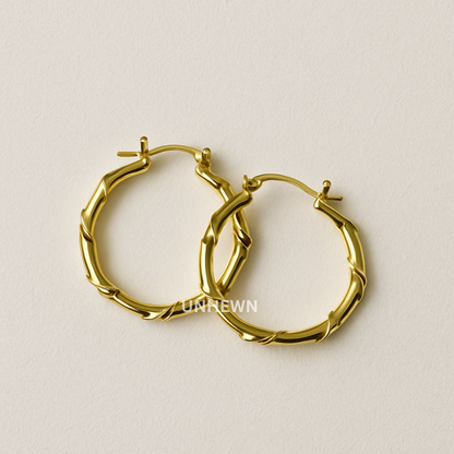 Bamboo Contour Hoops