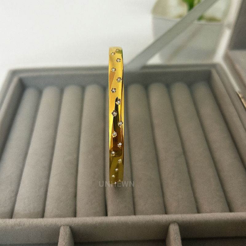 Golden Stardust Crystal Bracelet