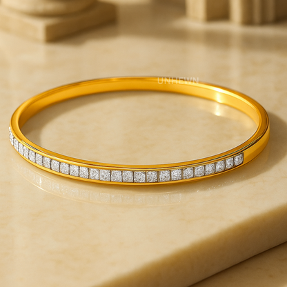 Golden Crystal Line Bracelet