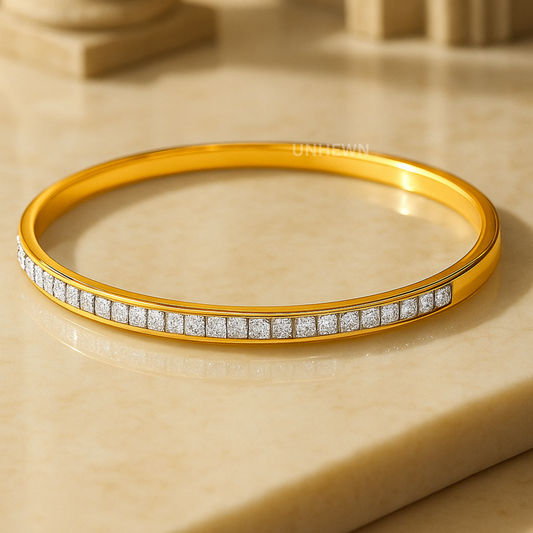 Golden Crystal Line Bracelet