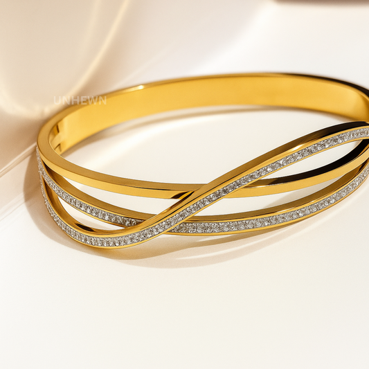 Golden Infinity Crystal Bracelet