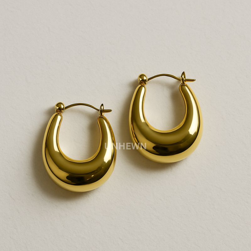 Bold Crescent Hoops