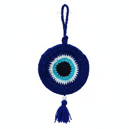 Handmade Crochet Evil Eye Earpods Pouch Charm- Keychain, Bag Charm, Unique Gift Accessories