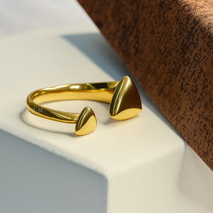 Modern Edge Open Ring