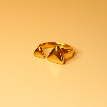 Modern Edge Open Ring