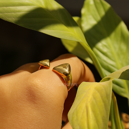 Modern Edge Open Ring
