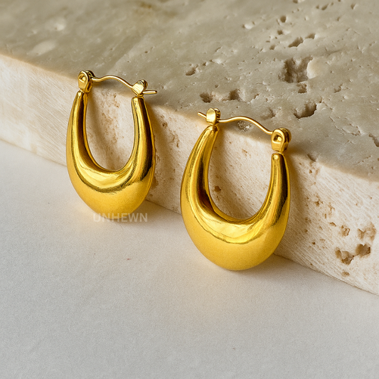 Moonlit Curve Hoops