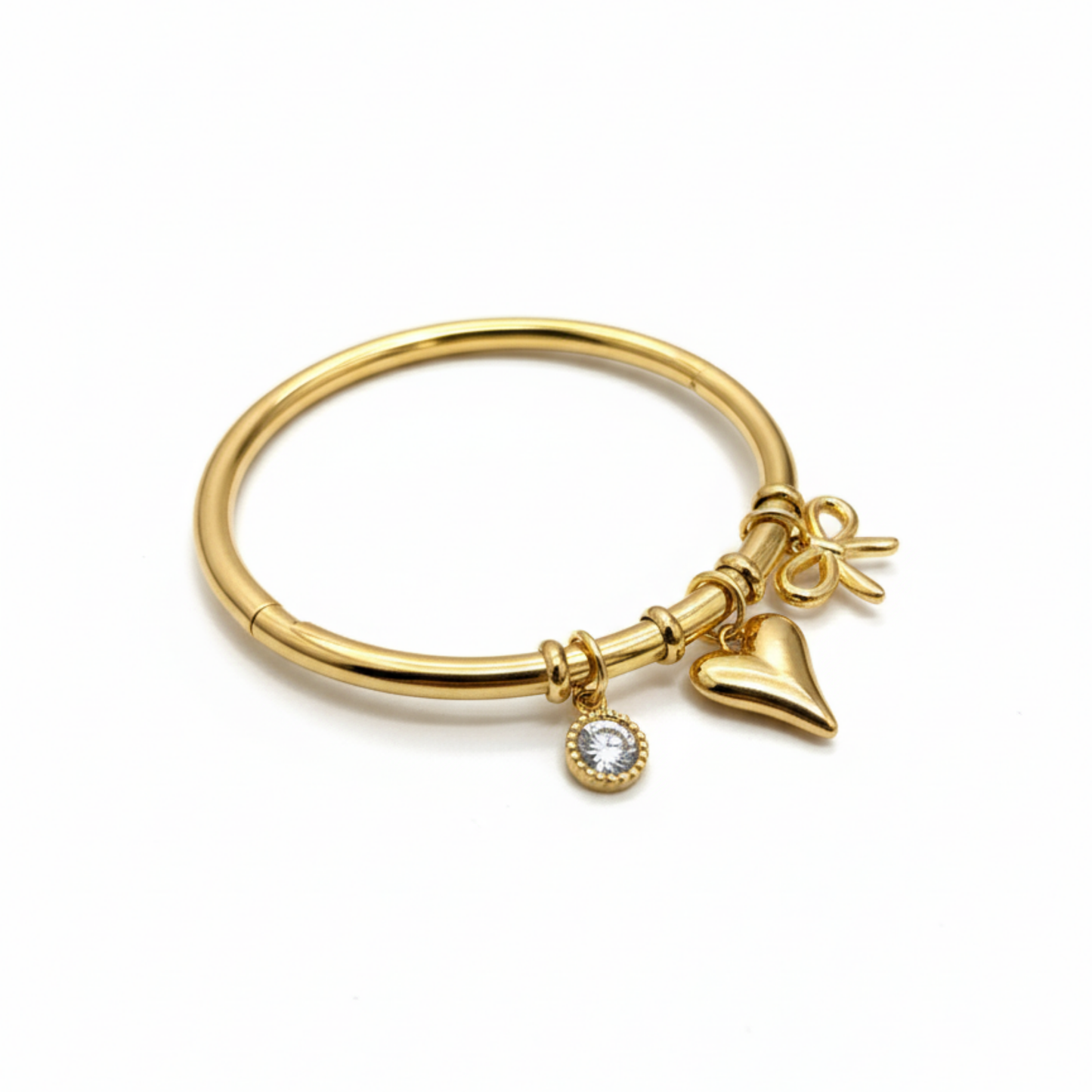 Golden Charm Trio Bangle