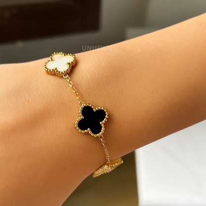 Midnight Clover Bracelet