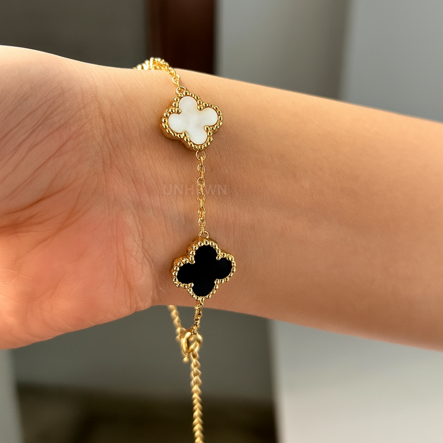 Midnight Clover Bracelet