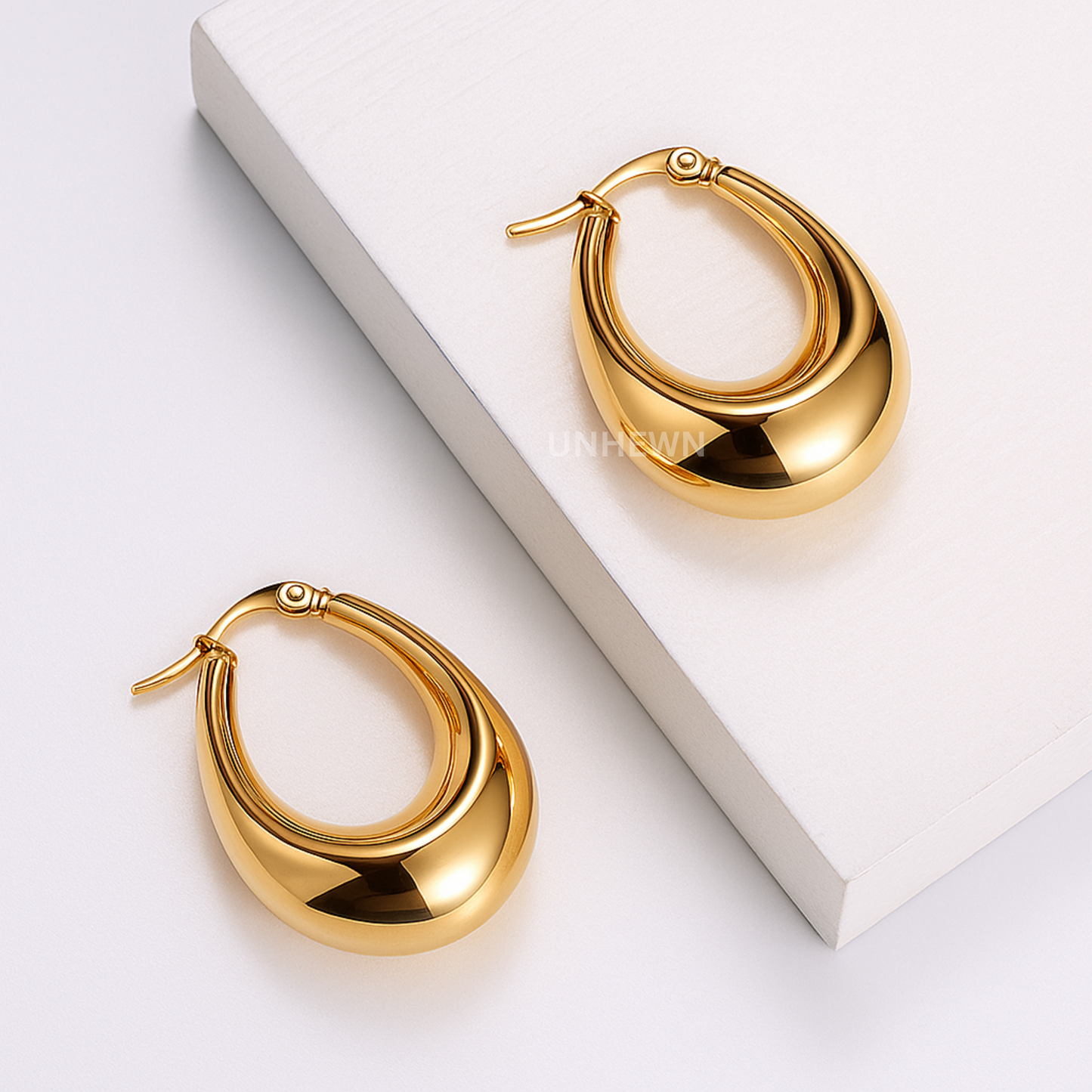 Bold Crescent Hoops