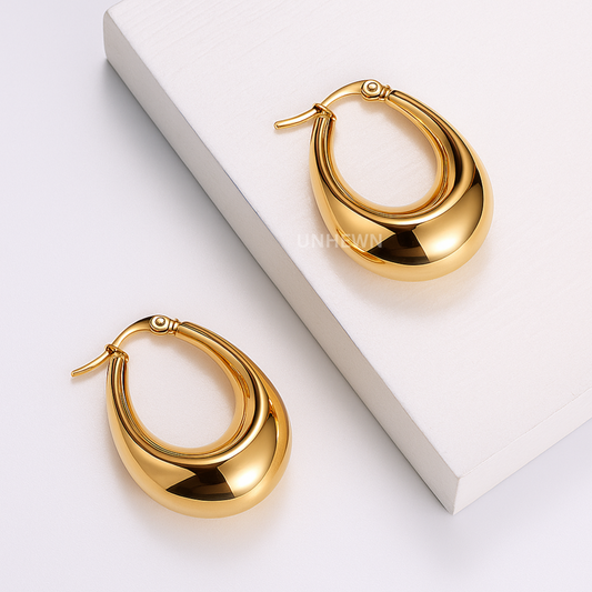 Bold Crescent Hoops
