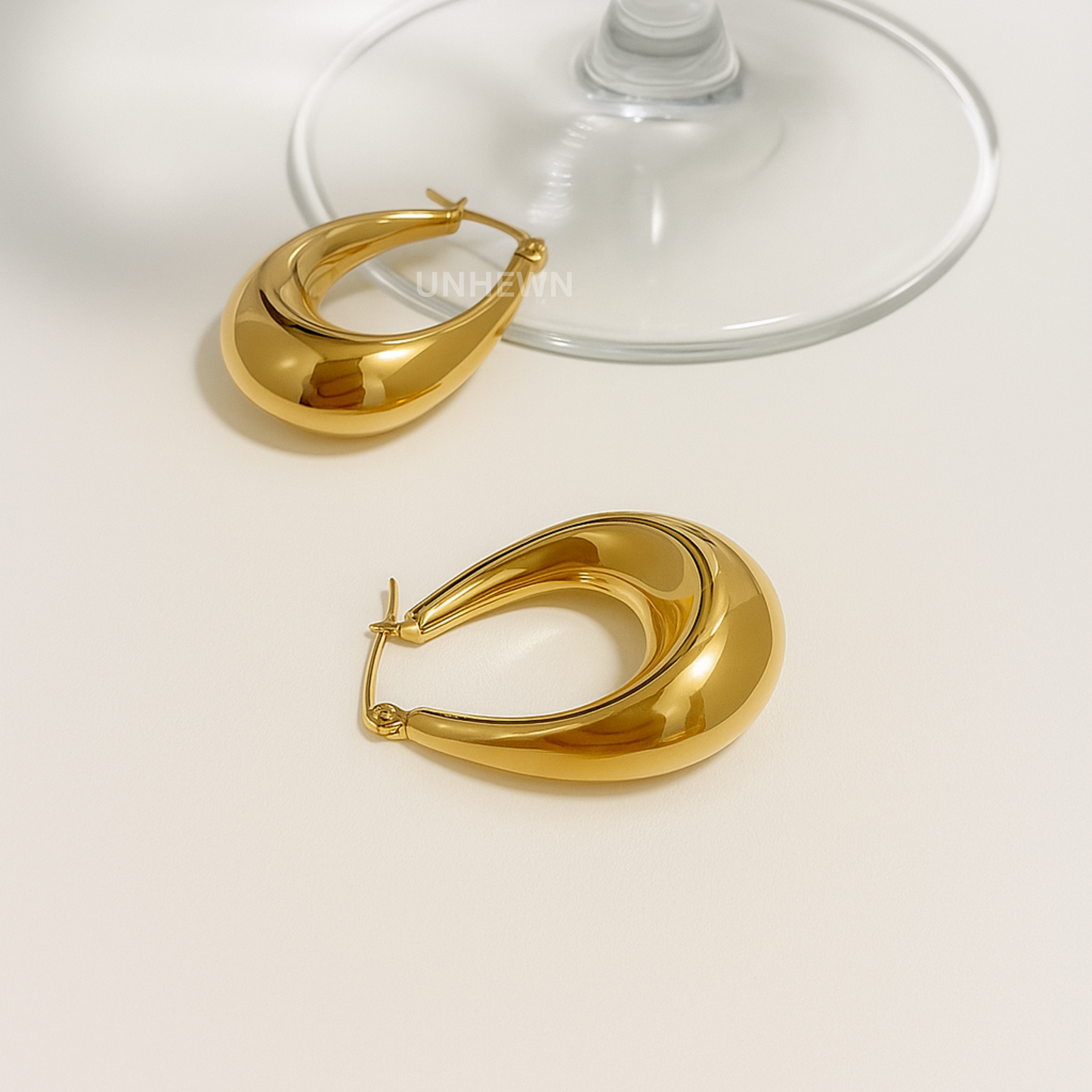 Bold Crescent Hoops