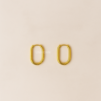 Oval Loop Hoops