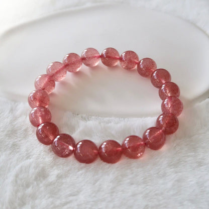 Strawberry Quartz Bracelet – Joyful Love & Emotional Healing