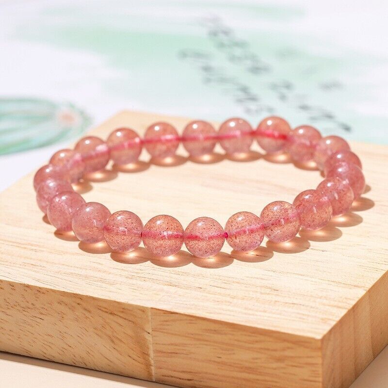 Strawberry Quartz Bracelet – Joyful Love & Emotional Healing