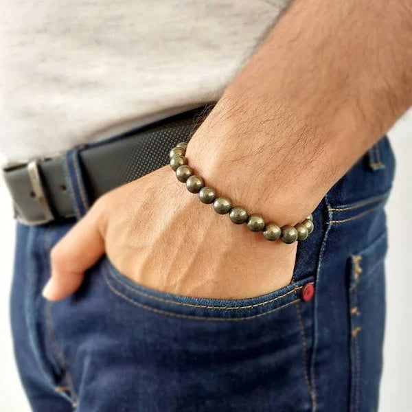 Pyrite Stone Bracelet – The Stone of Protection & Willpower
